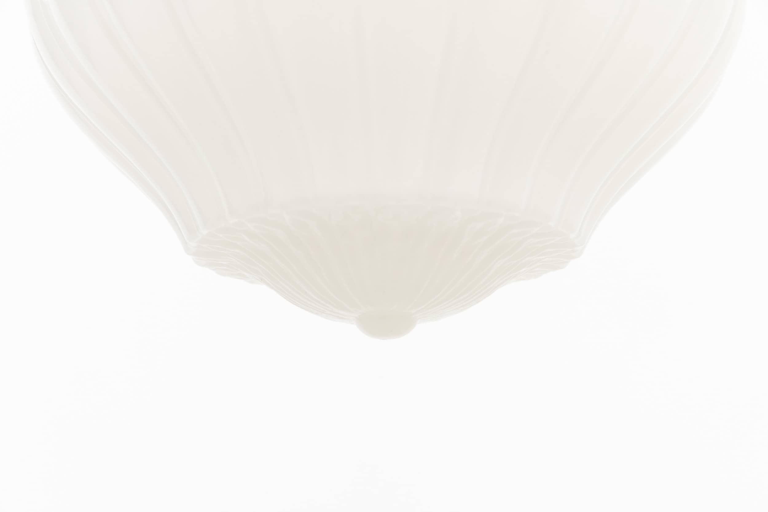 Lampada a sospensione in vetro opalino per farmacia GEC in pietra di luna, C.C. 1920 In condizioni discrete in vendita a London, GB