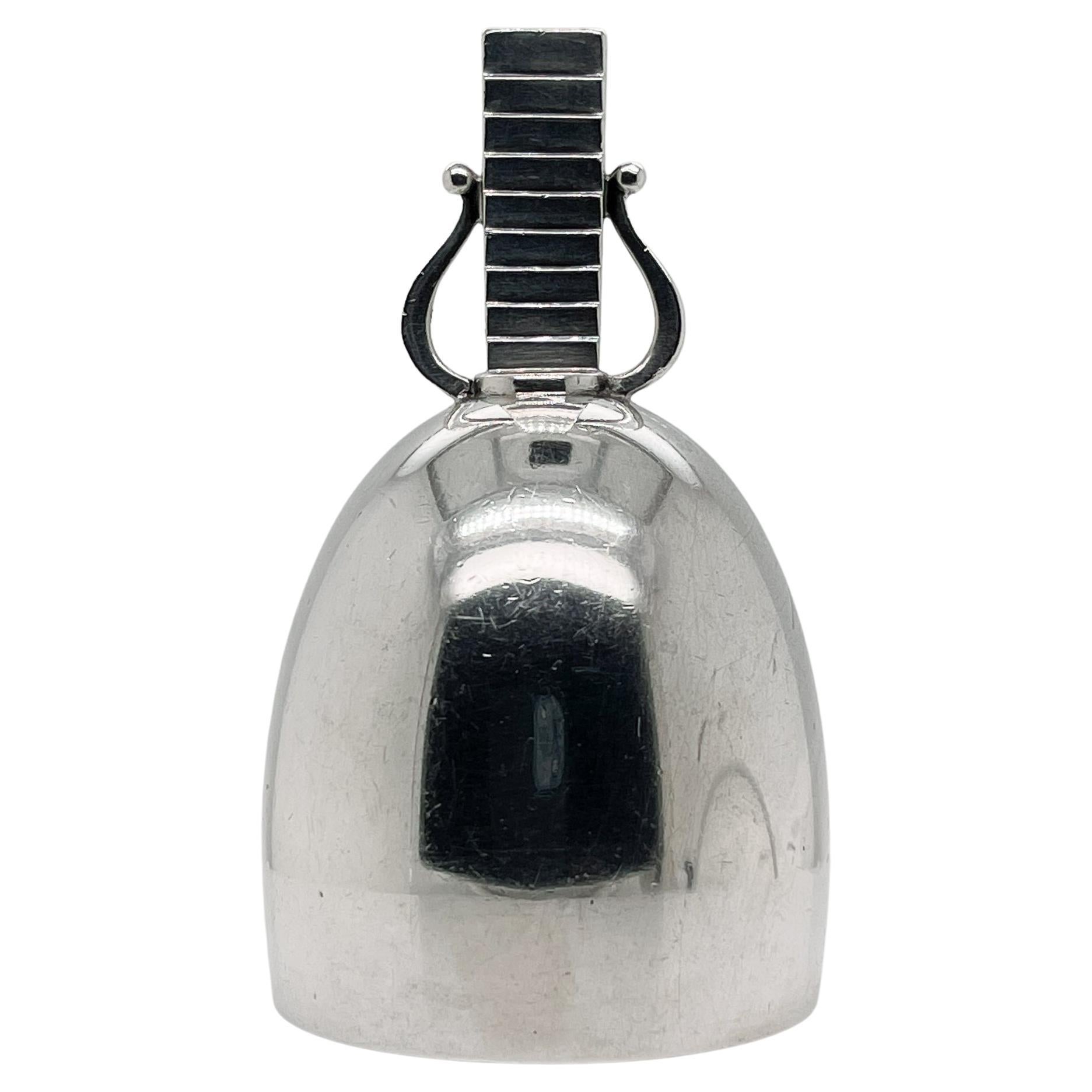 Antique Art Deco Georg Jensen Parallel Sterling Silver Table Bell No. 247 For Sale