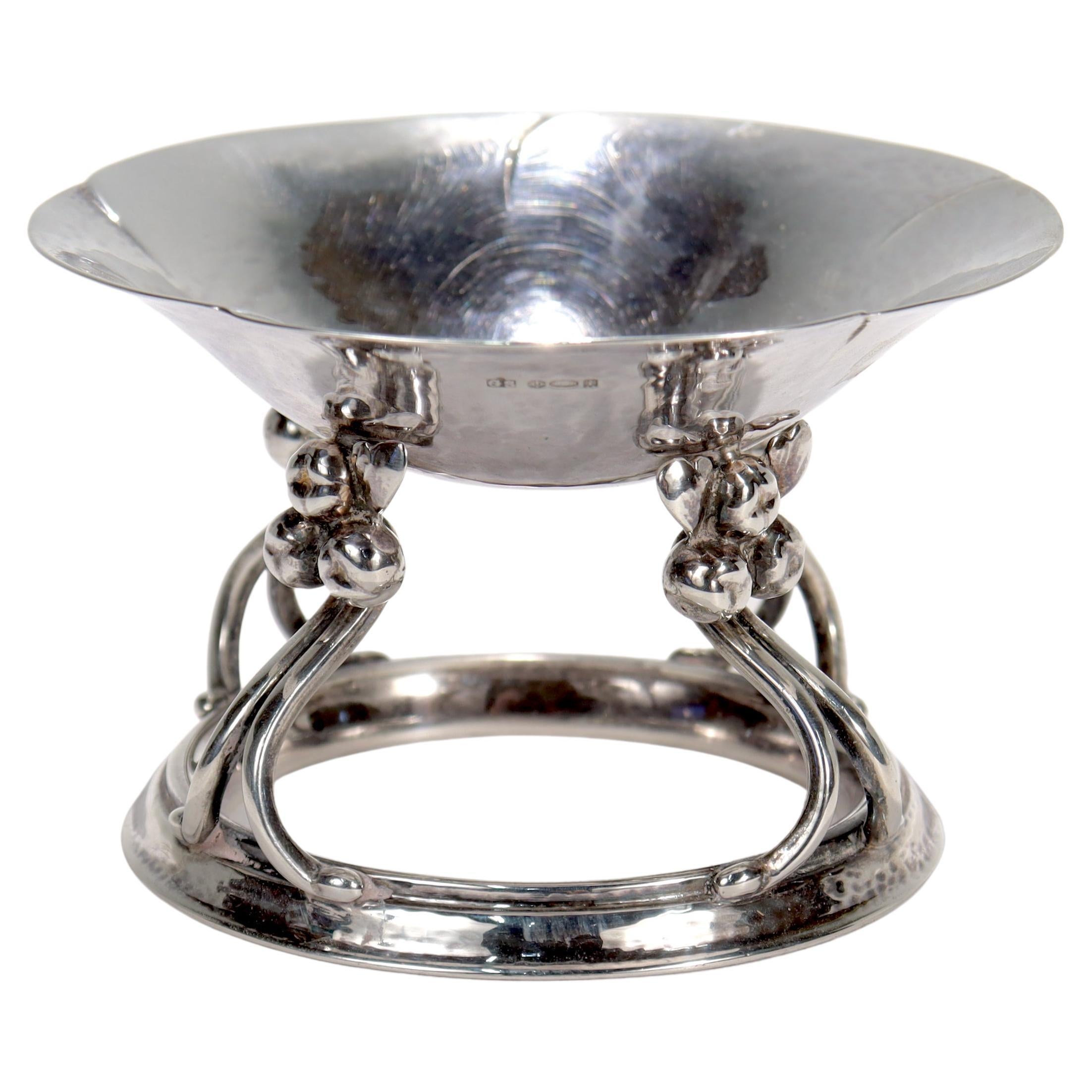 Antique Art Deco Georg Jensen Sterling Silver Footed Dish or Bowl Model No 15  For Sale