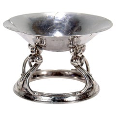 Used Art Deco Georg Jensen Sterling Silver Footed Dish or Bowl Model No 15 