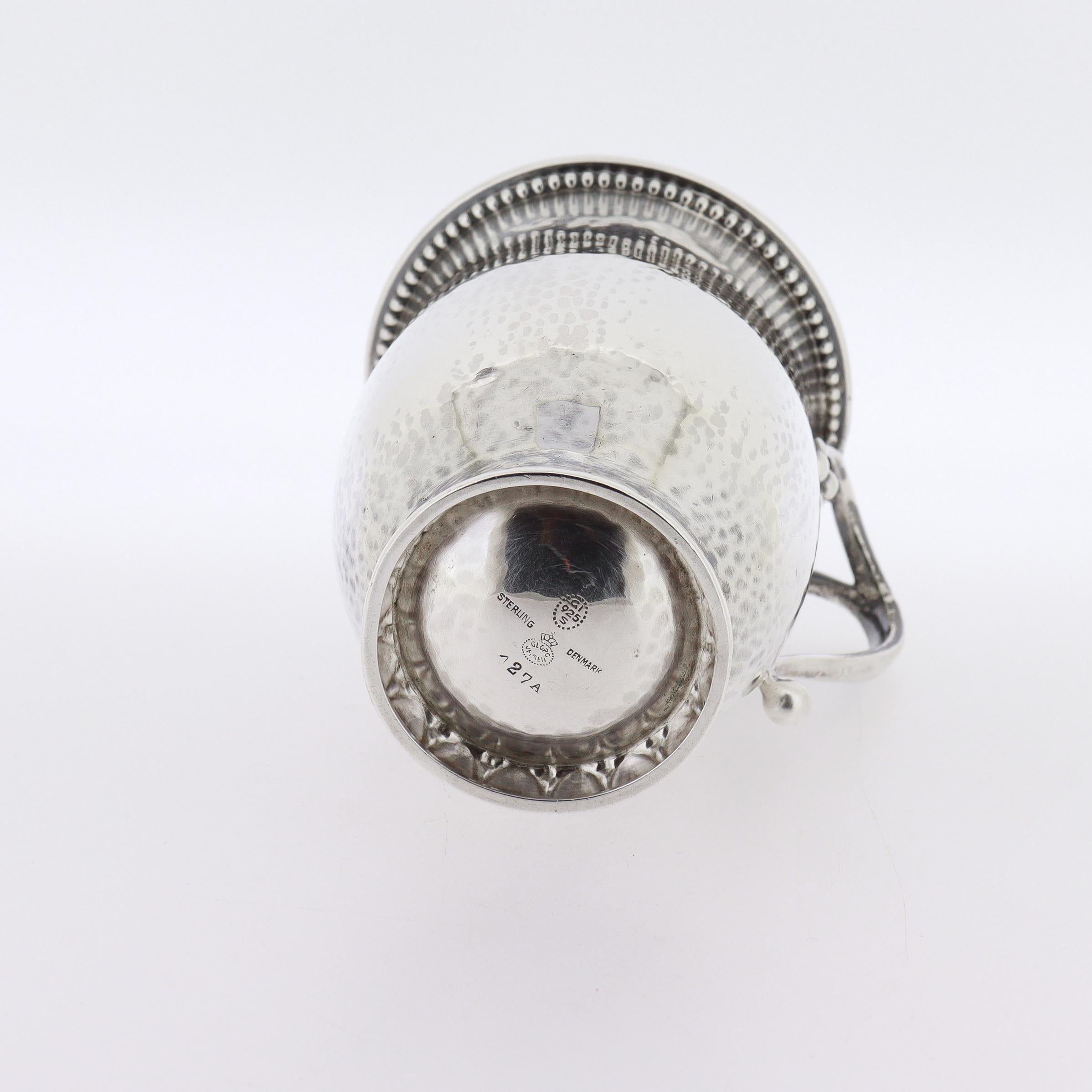 Antique Art Deco Georg Jensen Sterling Silver Mug or Cup Model No. 427A For Sale 4