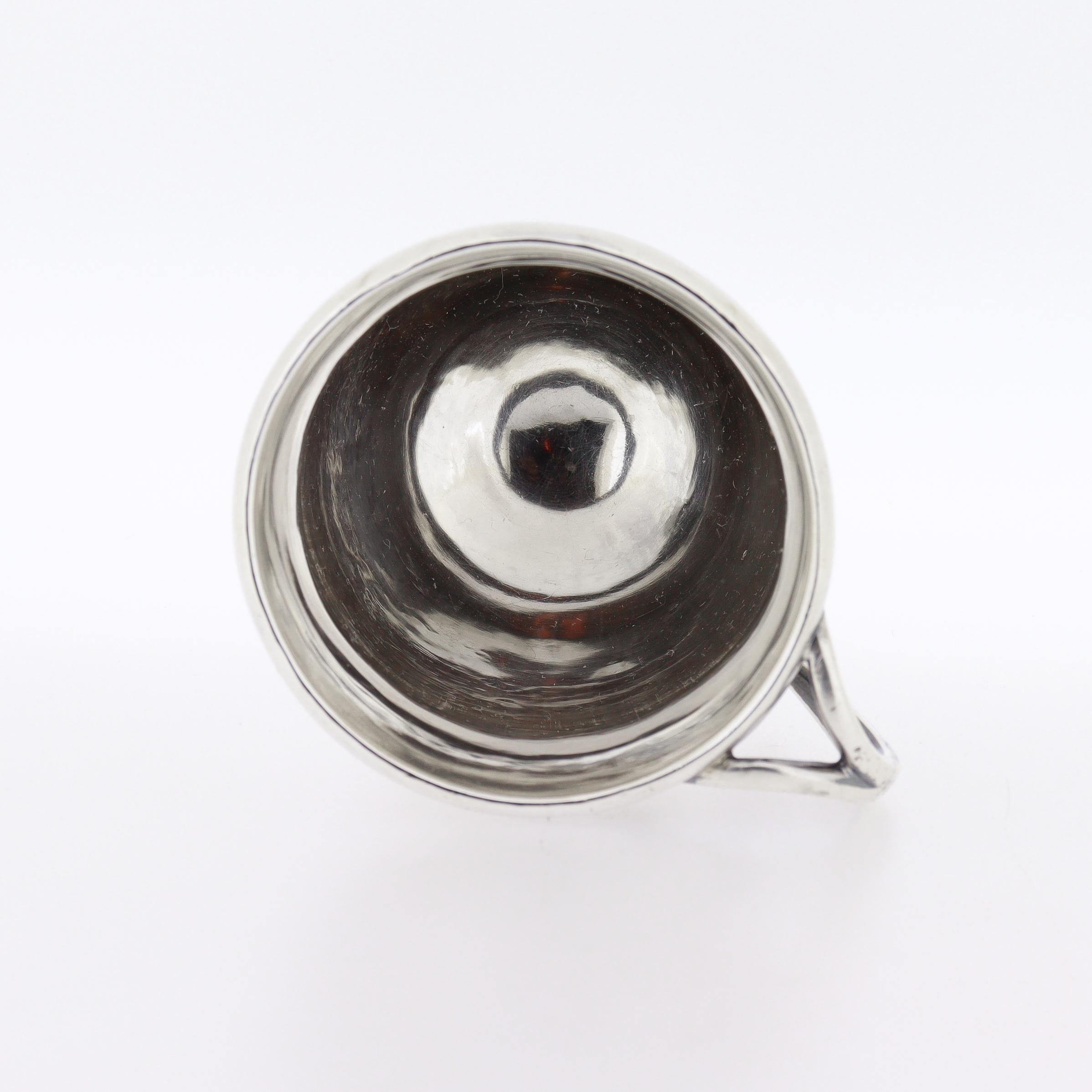 Antique Art Deco Georg Jensen Sterling Silver Mug or Cup Model No. 427A For Sale 2
