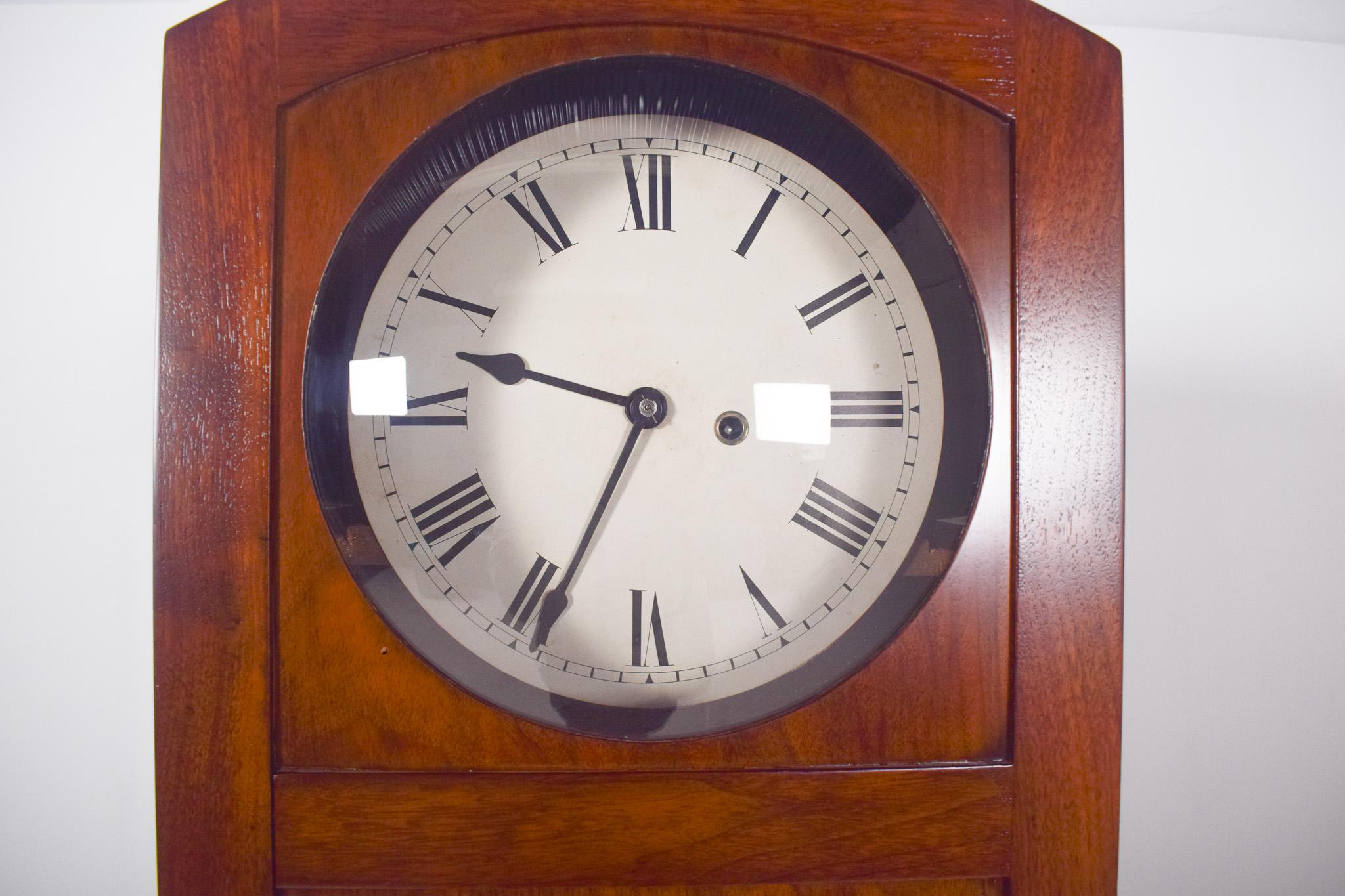 Metal Antique Art-Deco Grandfather Clock For Sale