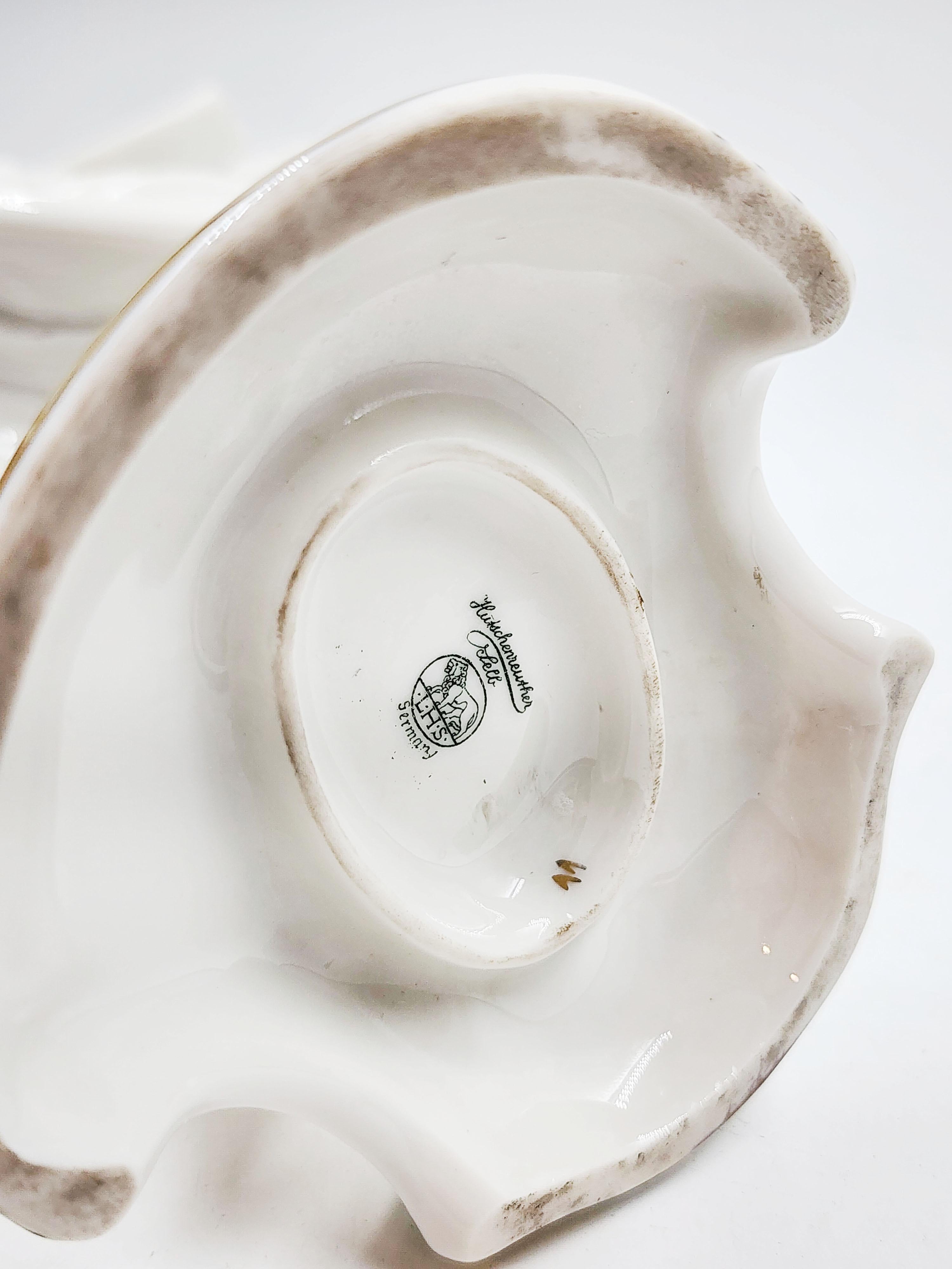 Art Deco Antique Art-Deco Hutschenreuther L.H.S porcelain signed by artist For Sale