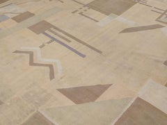 Antique Art Deco Indian Cotton Dhurrie Rug, circa 1930