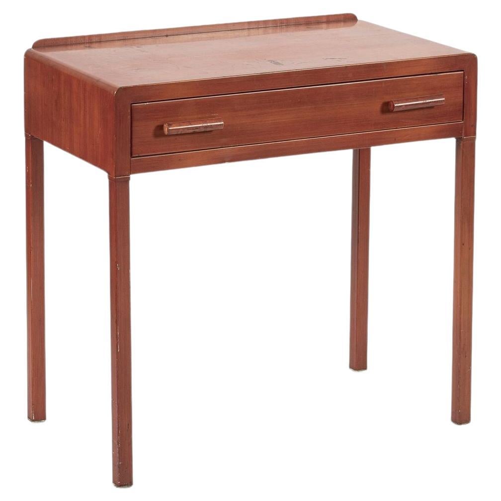 Antiker Art Deco Industrial Simmons Kleiner Metallschreibtisch 1930er Jahre im Angebot
