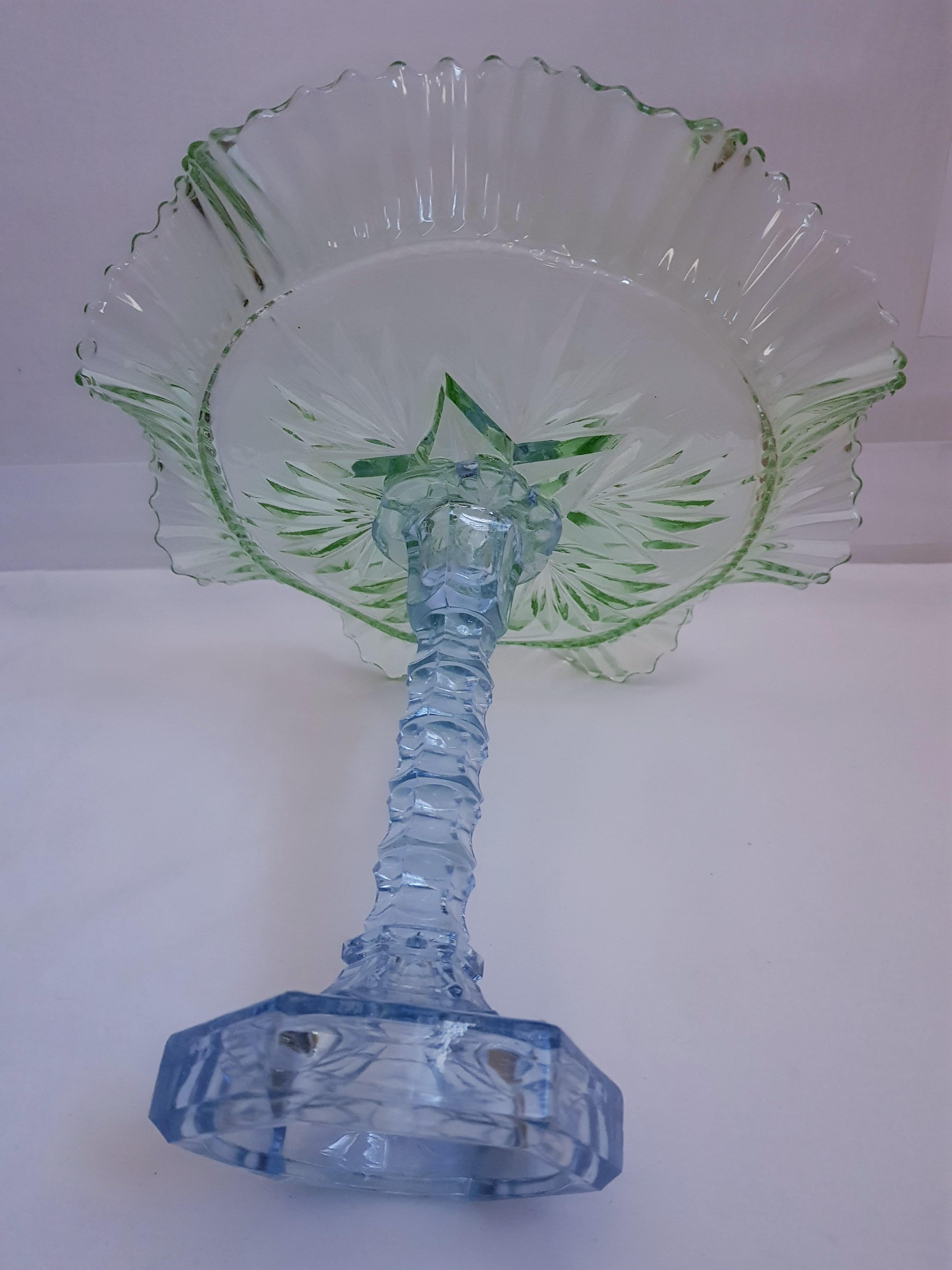 Italian Antique Art Deco Large Fruit Bowl For Sale