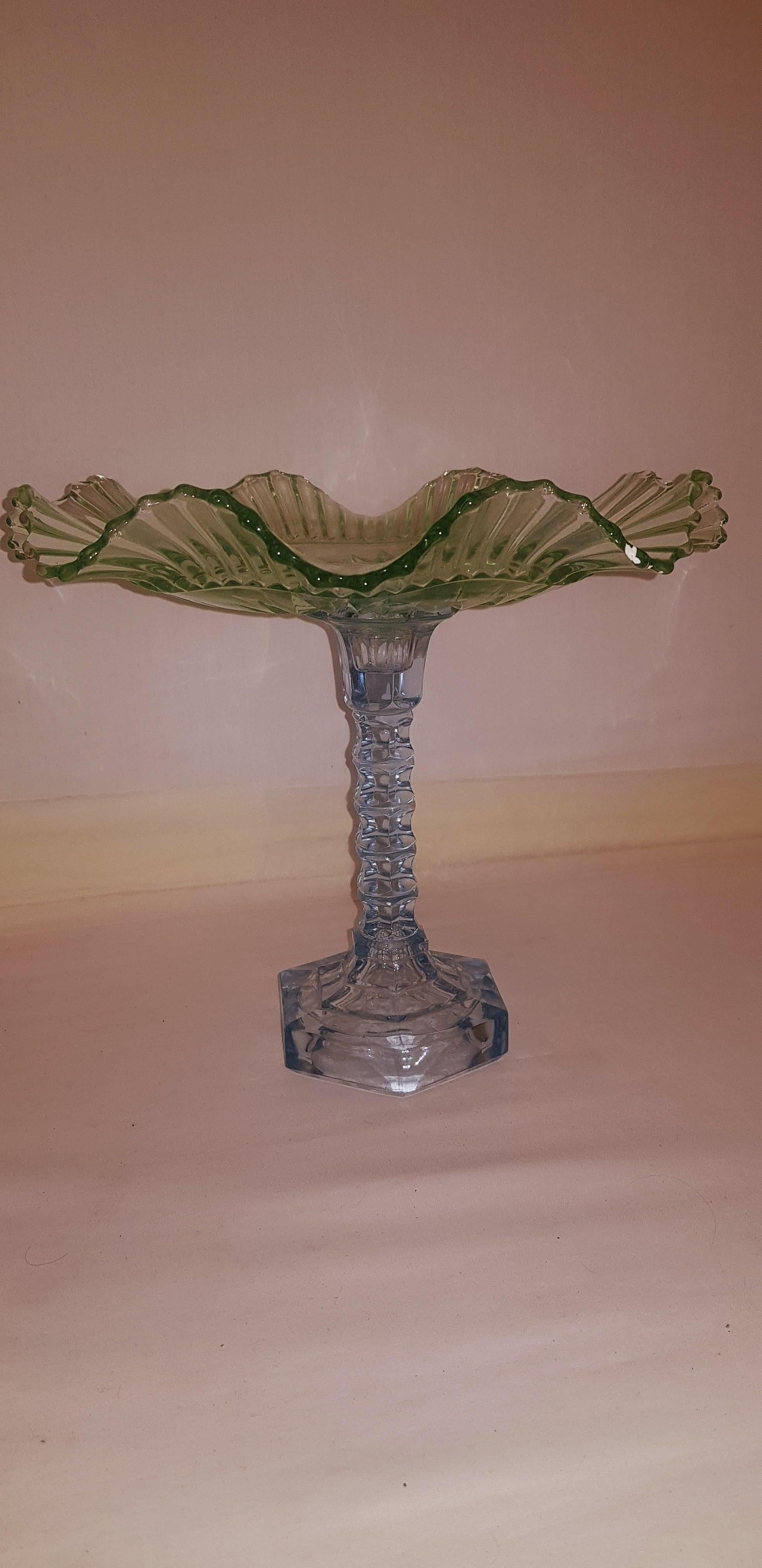 Early 20th Century Antique Art Deco Large Fruit Bowl For Sale