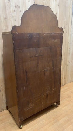 Antique Art Deco Leo Jiranek Satinwood Oak Waterfall Bedroom Set, 2 Piece Set