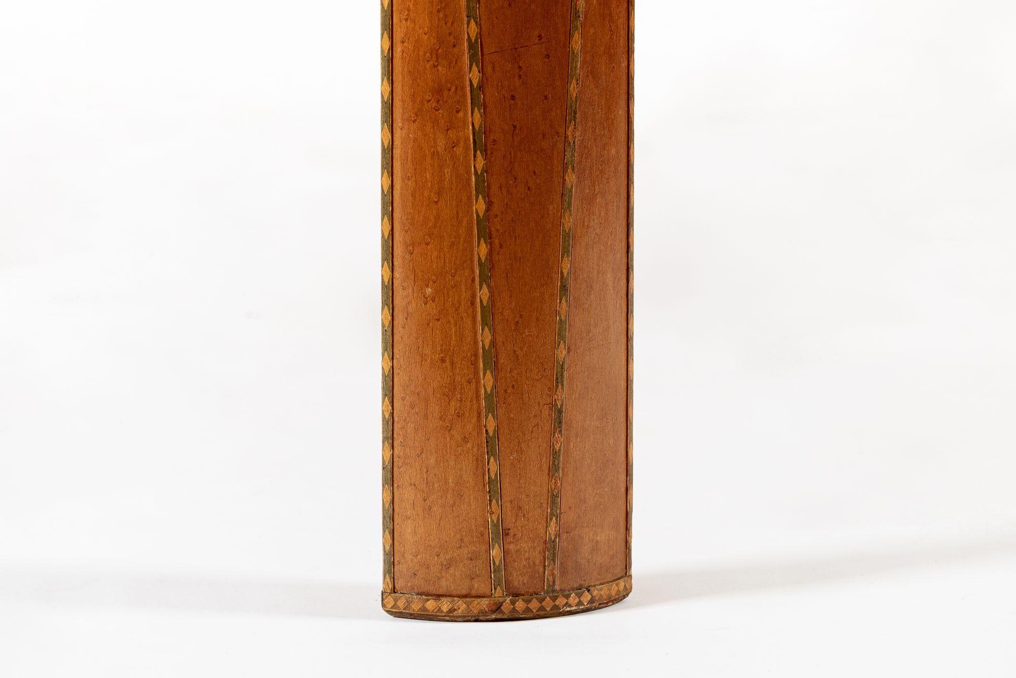 Verre Table de salle à manger Art Déco ancienne en bois d'ébène de Macassar en vente