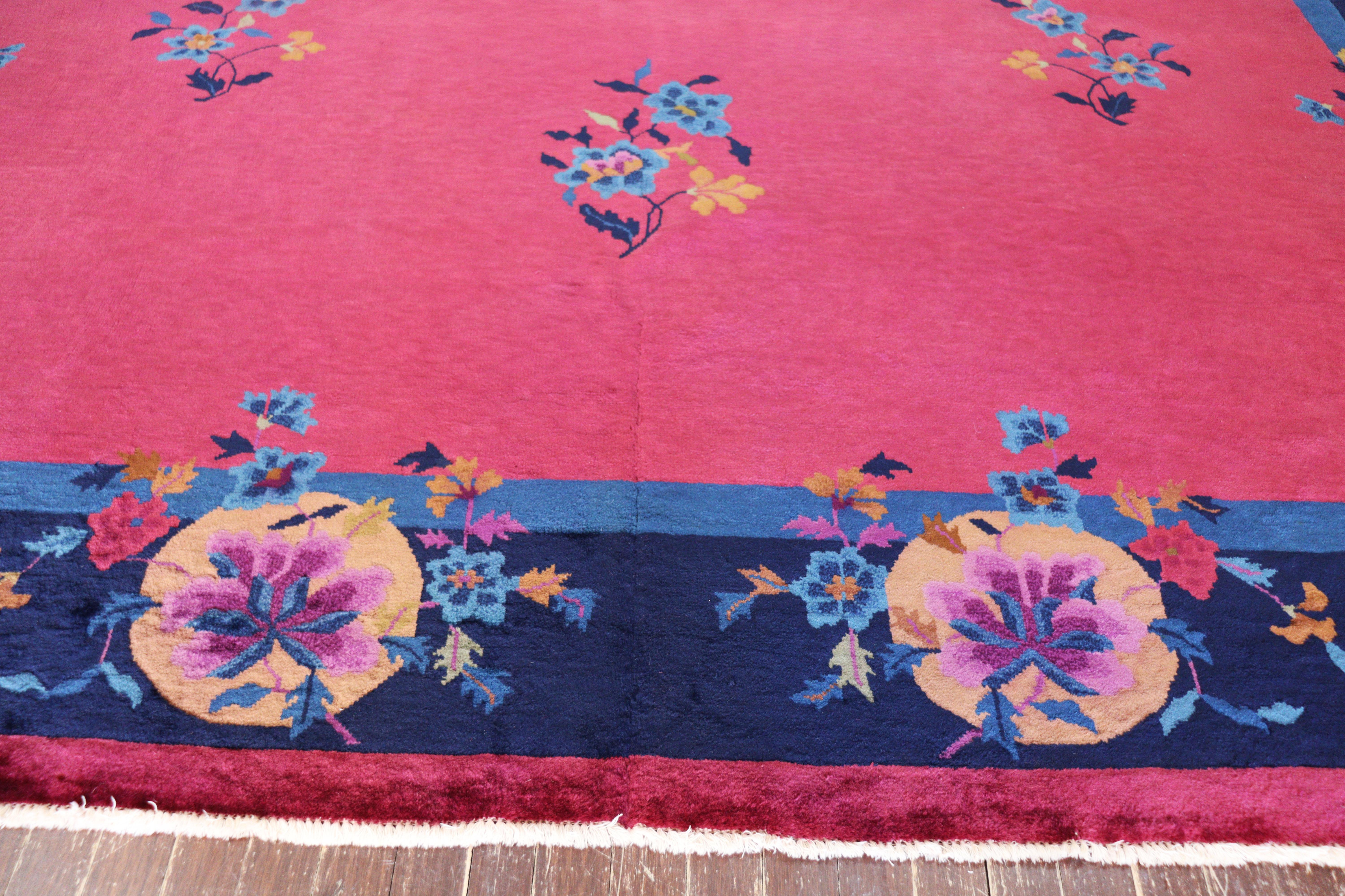 Antique Art Deco, Manderin Manchester Wool Carpet, Signed For Sale 1