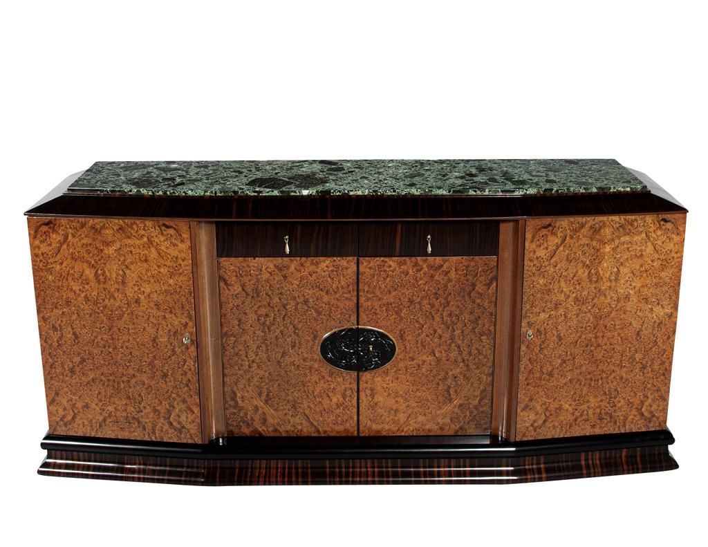 Antico mobile buffet con piano in marmo Art Deco in vendita 7