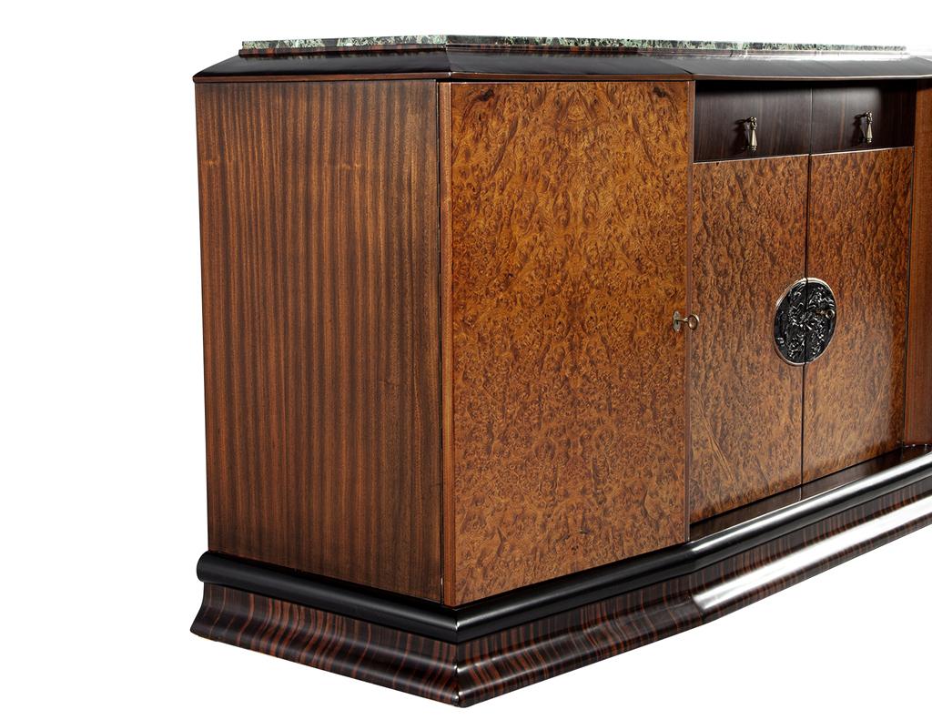 Antico mobile buffet con piano in marmo Art Deco in vendita 9