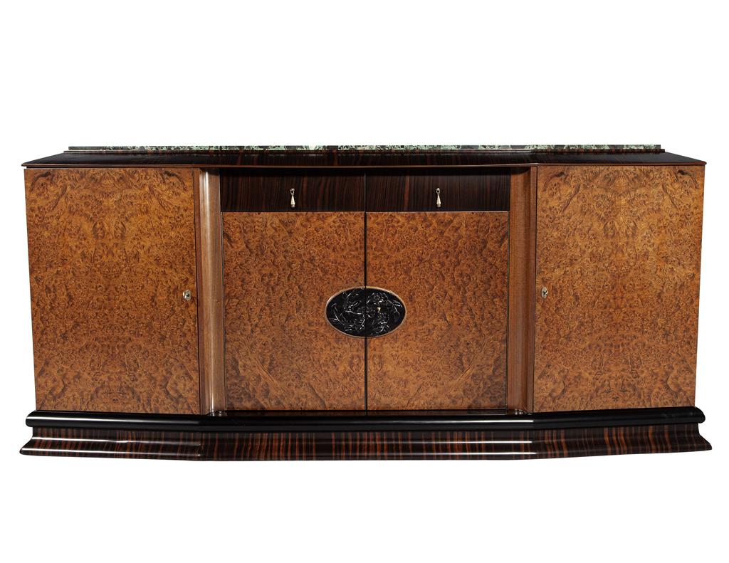 Antico mobile buffet con piano in marmo Art Deco in vendita 10
