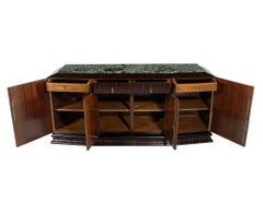 Buffet ancien à plateau de marbre Art Deco
