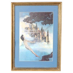 Antique Art Deco Maxfield Parrish Print 'Dinky Bird', Circa 1920