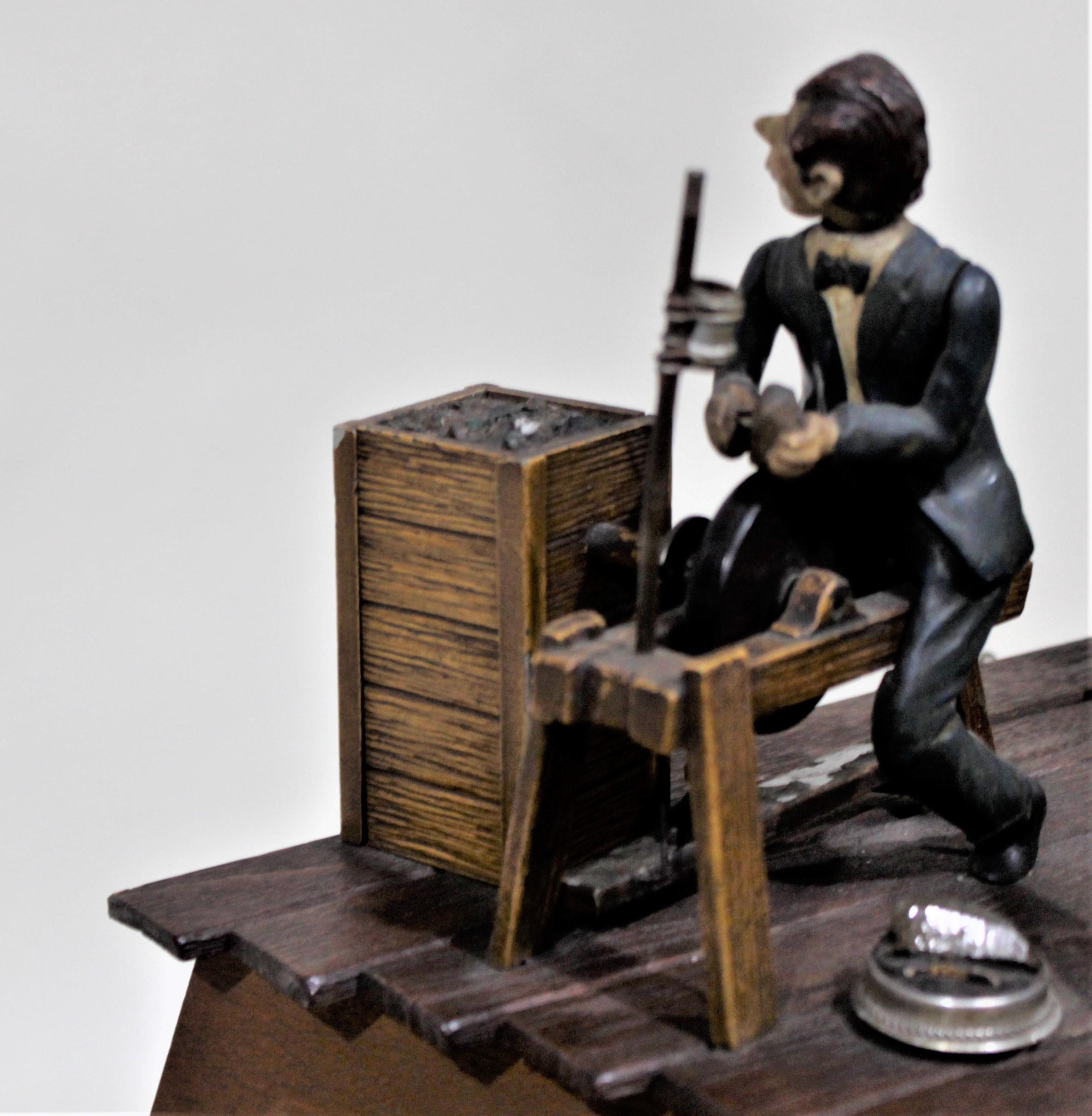 Antique Art Deco Mechanical Jewelry Store Display Automaton 3
