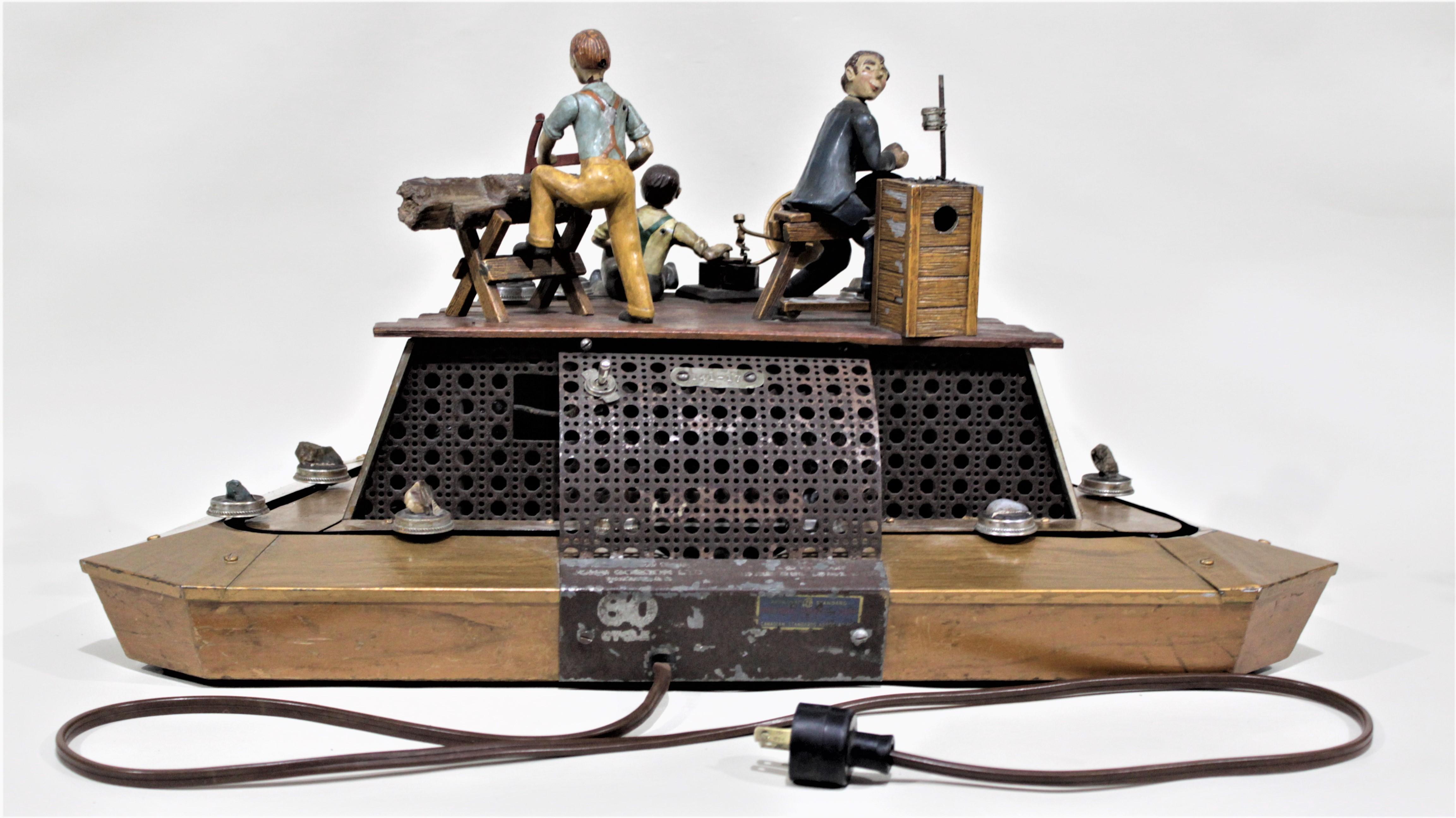 American Antique Art Deco Mechanical Jewelry Store Display Automaton