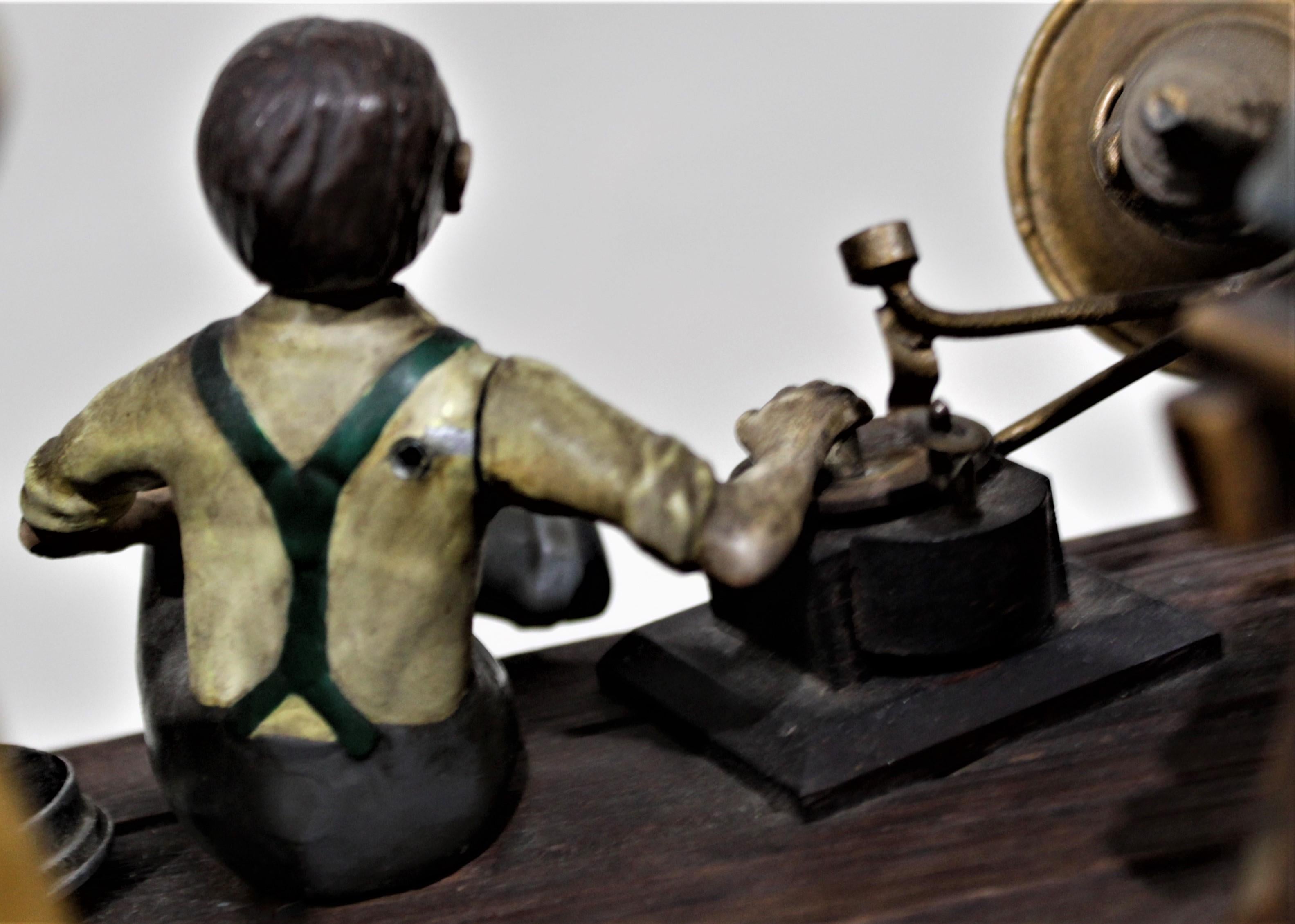 20th Century Antique Art Deco Mechanical Jewelry Store Display Automaton