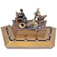 Antique Art Deco Mechanical Jewelry Store Display Automaton