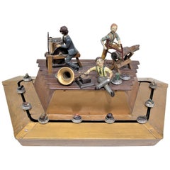 Antique Art Deco Mechanical Jewelry Store Display Automaton