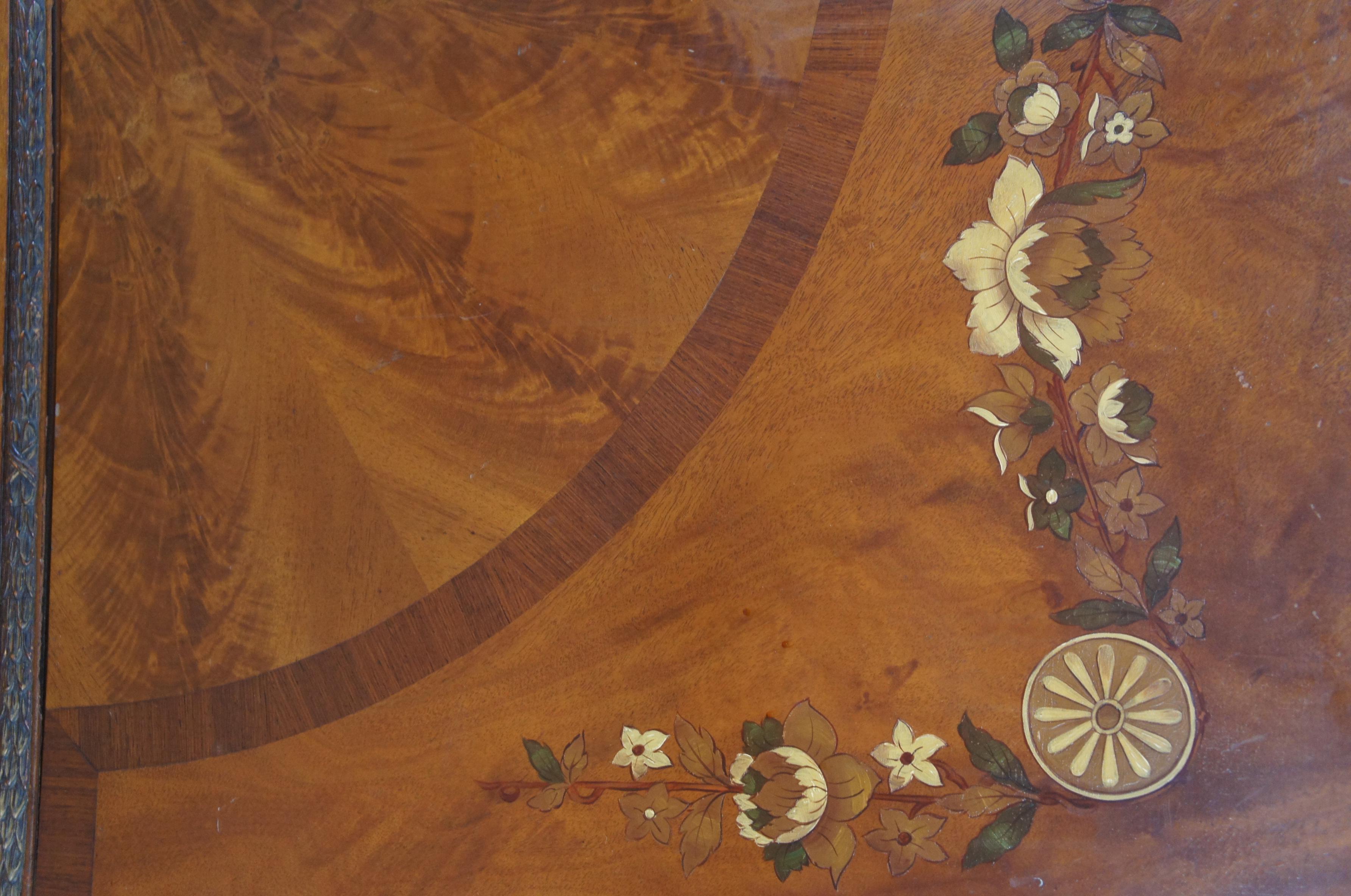 Legno di seta Antico Buffet Server Sideboard Console in legno satinato in stile neoclassico di Adams in vendita