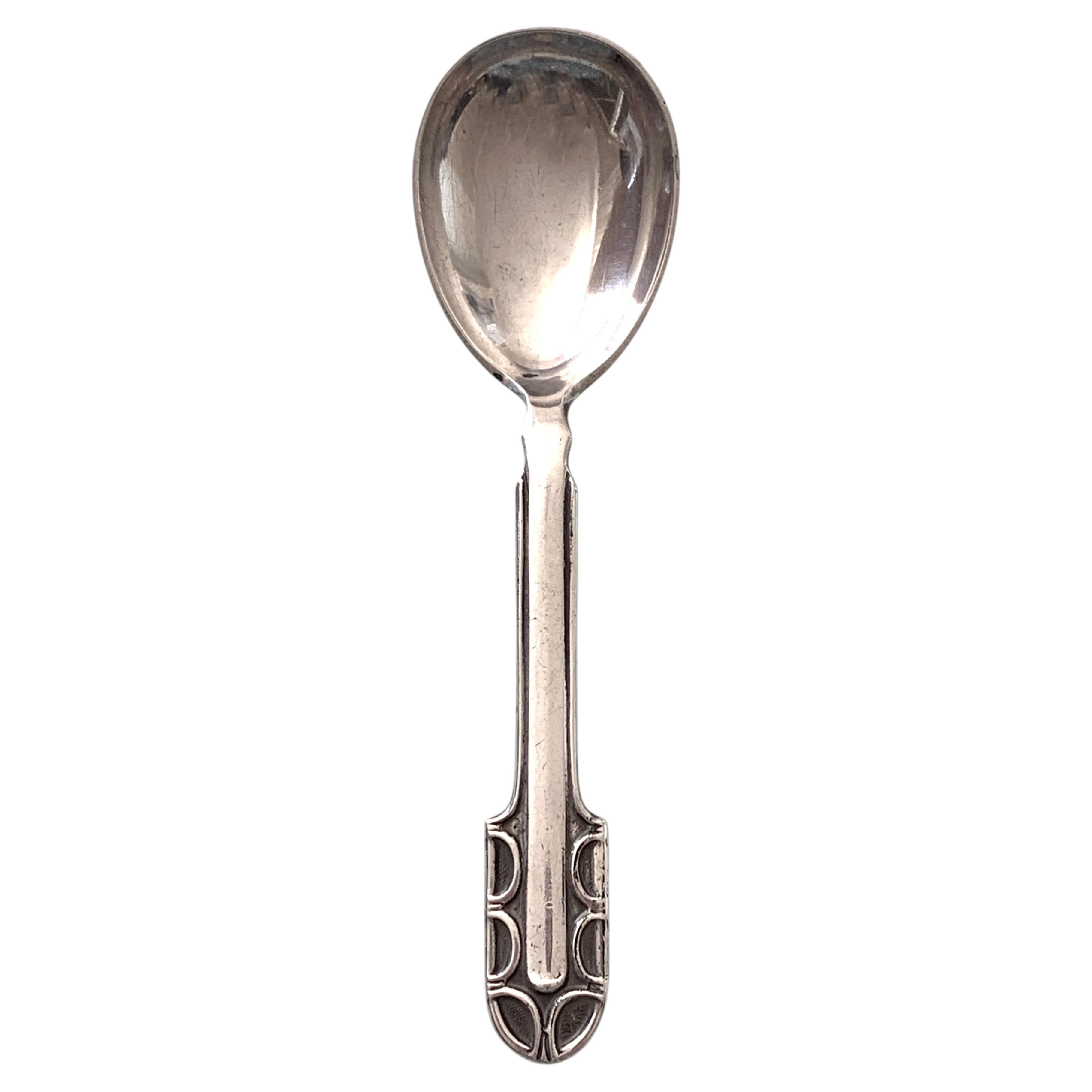 Antique Art Deco Norwegian 830 Silver Spoon by N.M. Thune, Circa 1920