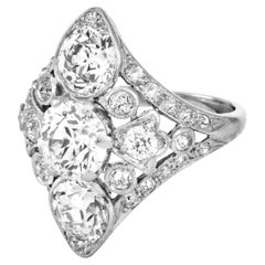 Anillos de cóctel de platino