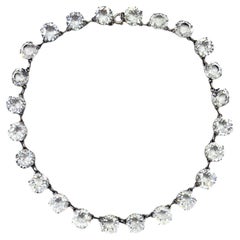 Antique Art Deco Paste Riviere Necklace 1920s