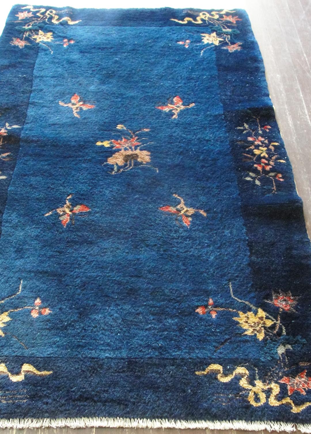 Antique Art Deco/ Peking Chinese Rug For Sale 1