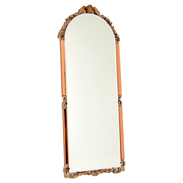 Antique Art Deco Period Decorative Mirror For Sale