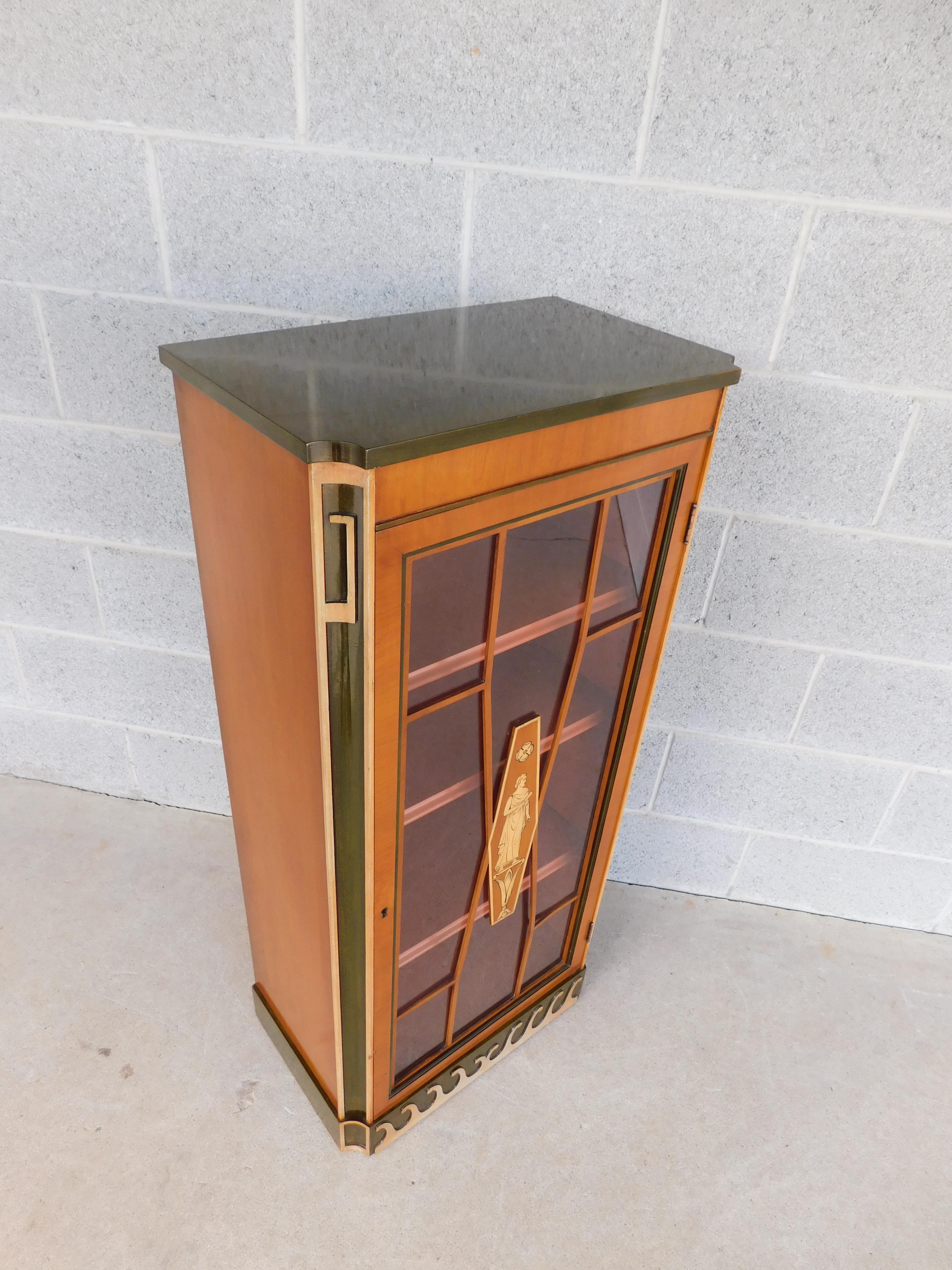 Antique Art Deco Petite Single Door Bookcase 8