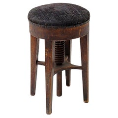 Antique Art Deco Piano Stool 1930s Design