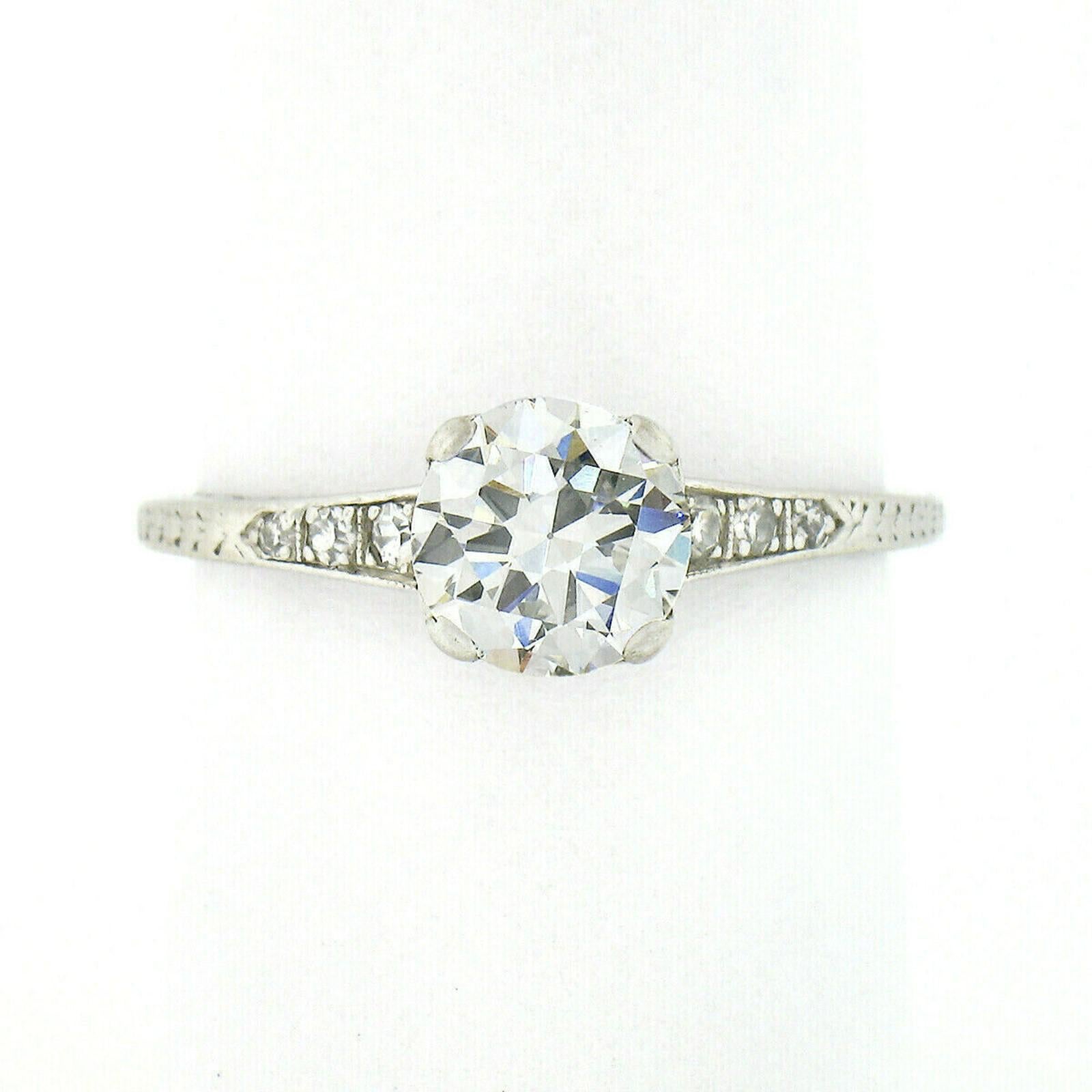 round antique engagement rings