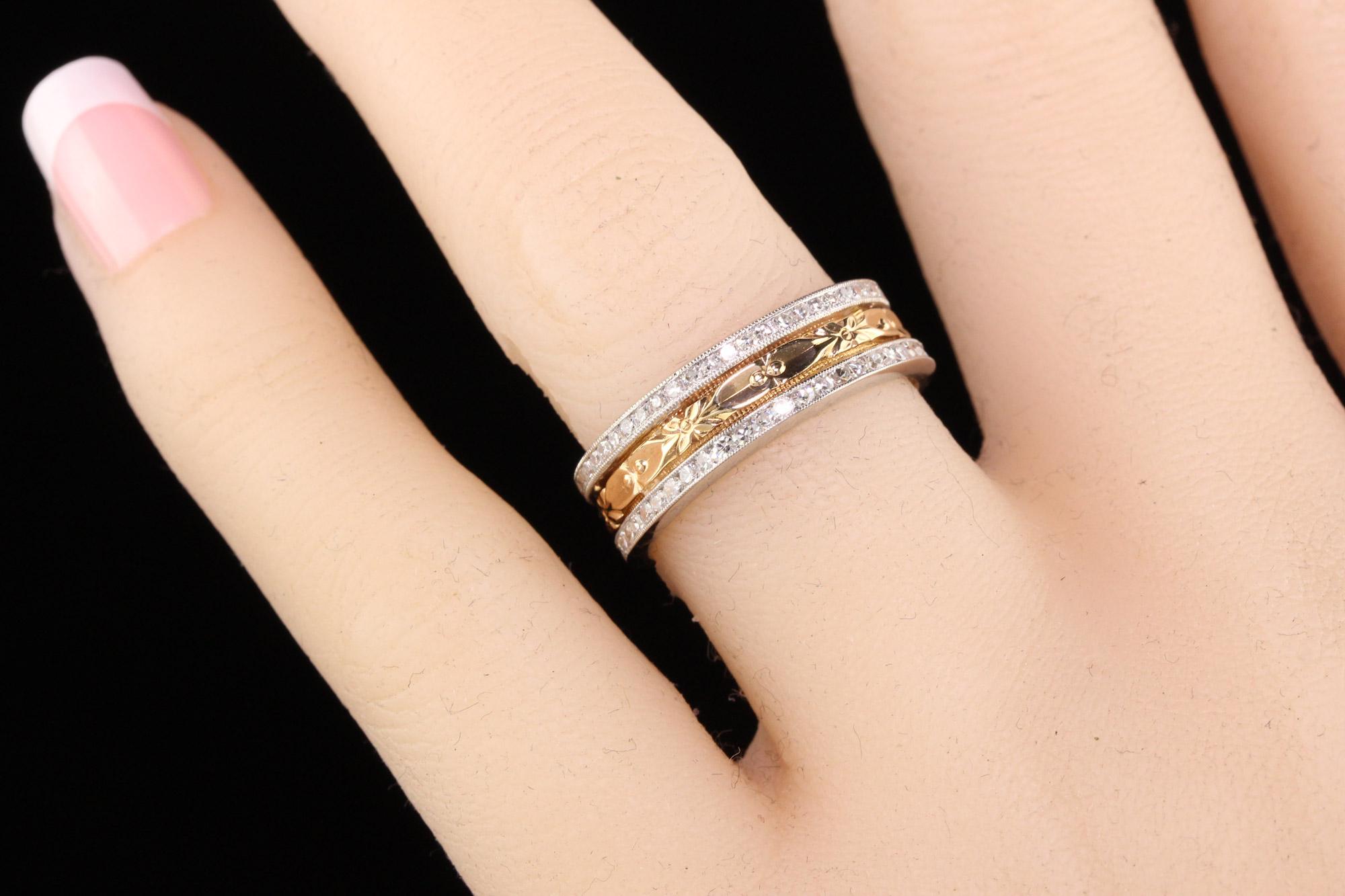 antique art deco wedding band