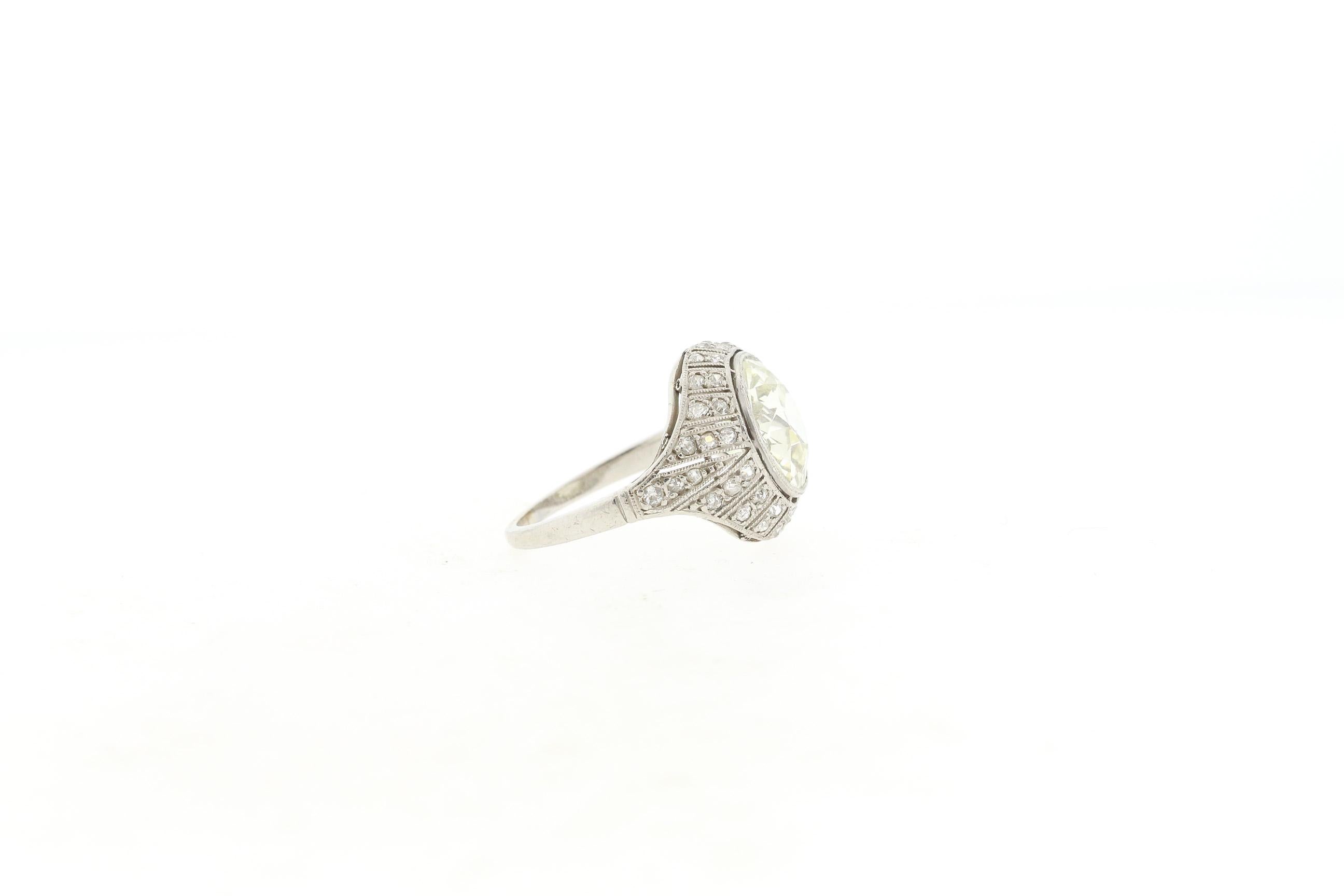 vintage 4 carat diamond ring