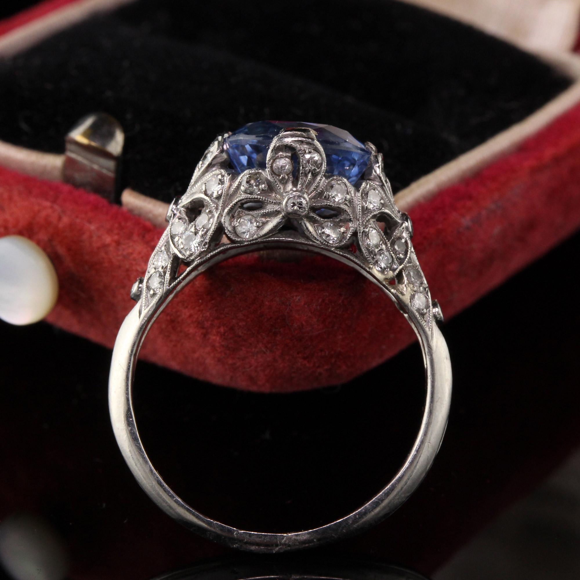 antique diamond and sapphire engagement rings