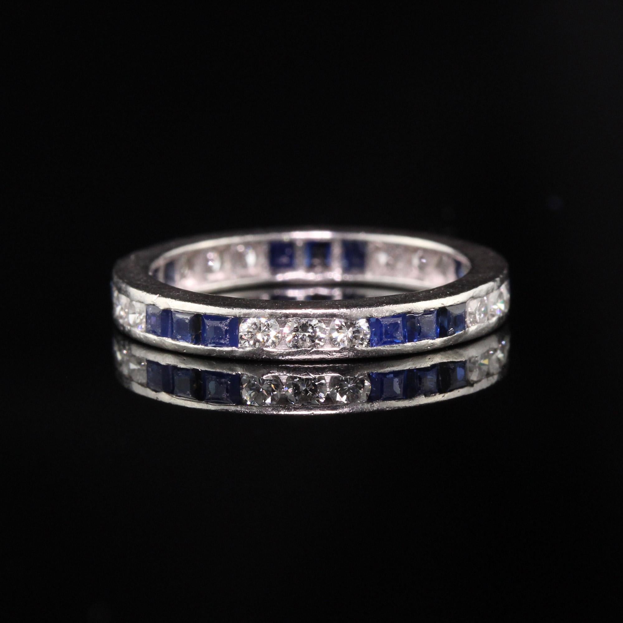 antique sapphire wedding band