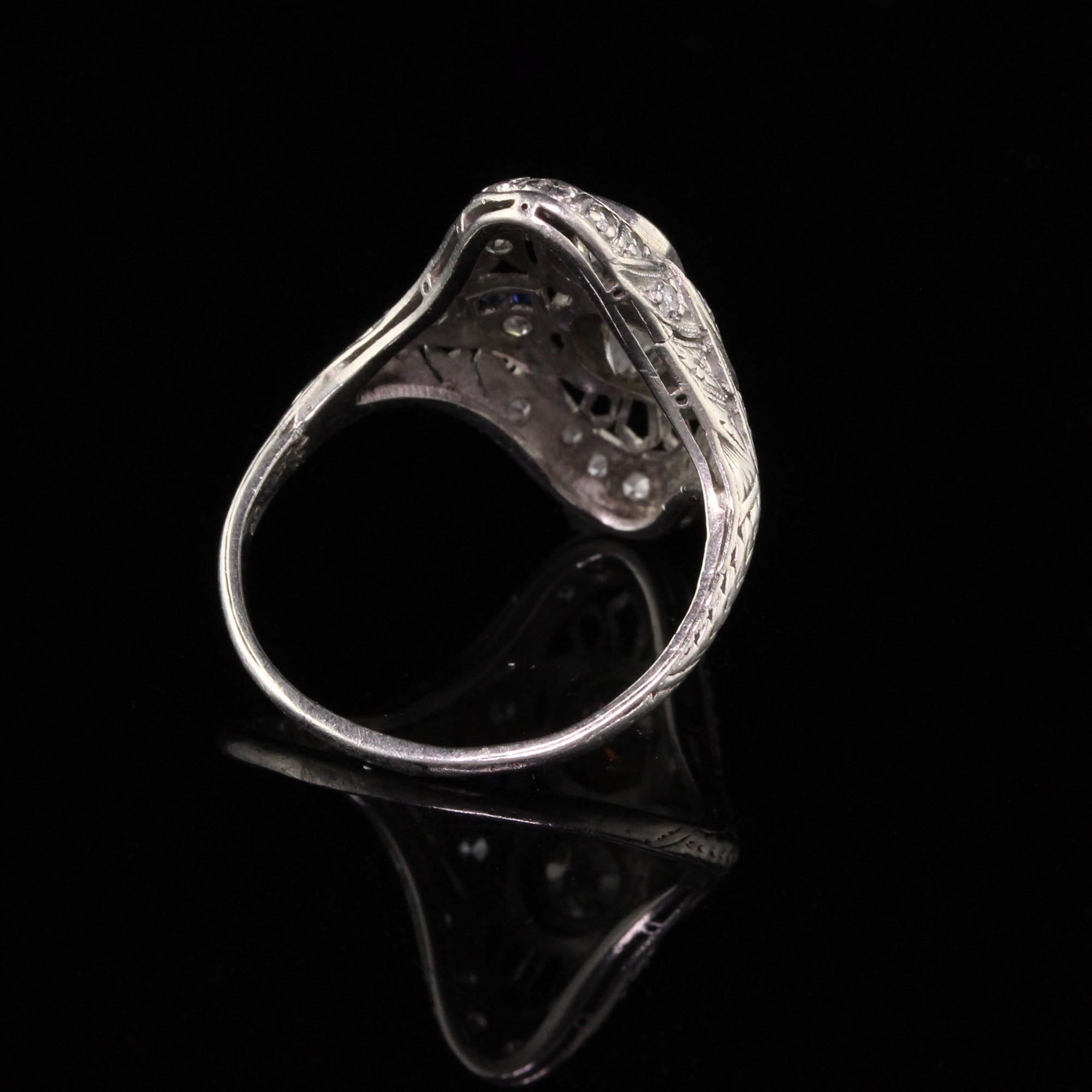antique shield ring