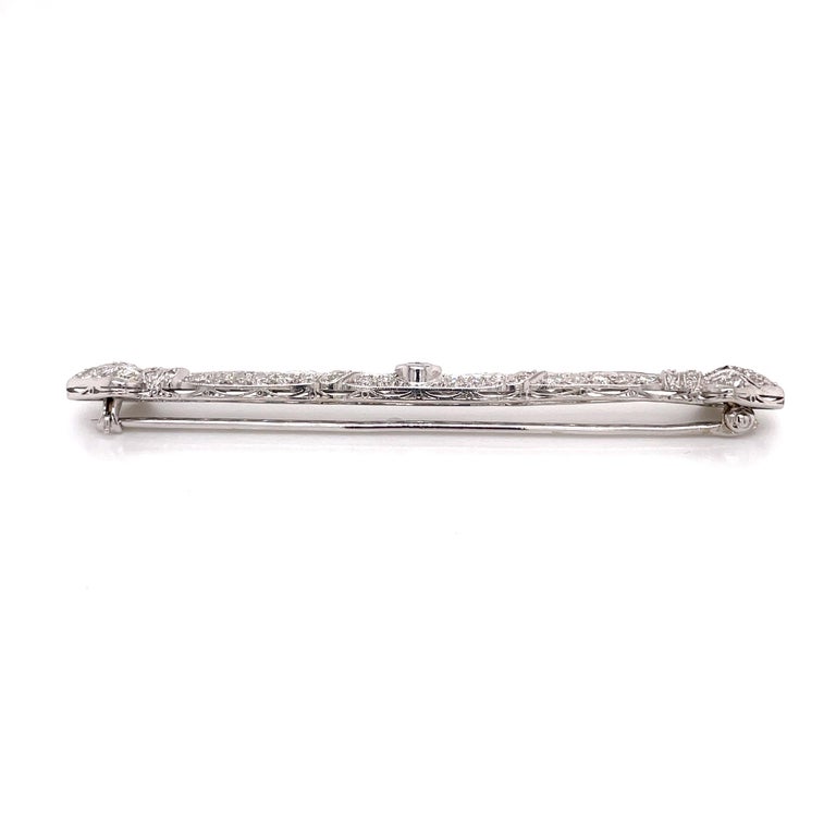 Broche argent grosse fleur pavage marcasites et perle de culture