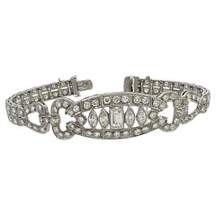 Antique Art Deco Platinum Diamond Bracelet