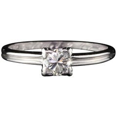 Antique Art Deco Platinum Diamond Engagement Ring