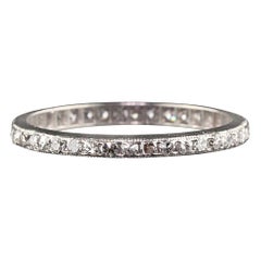 Antique Art Deco Platinum Diamond Eternity Band