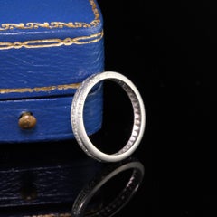 Antique Art Deco Platinum Diamond Eternity Band