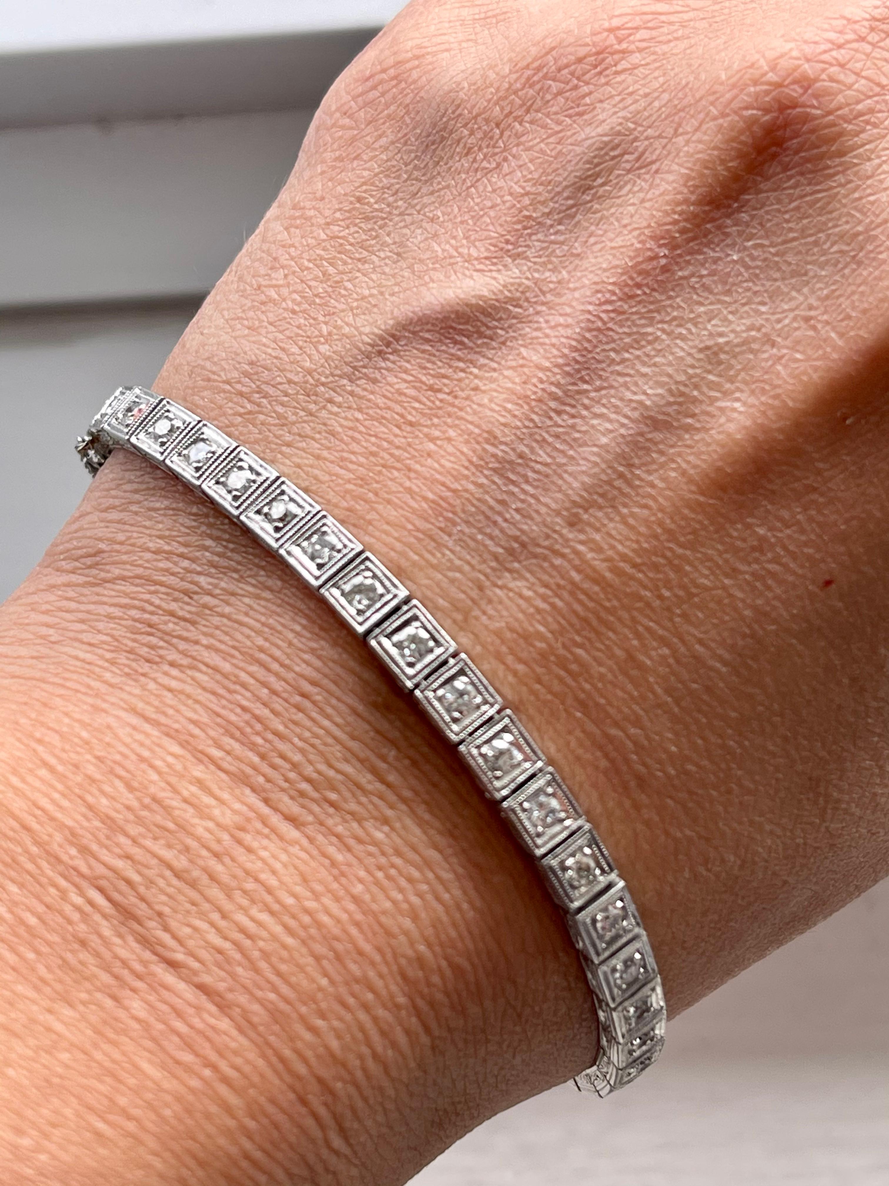platinum line bracelet