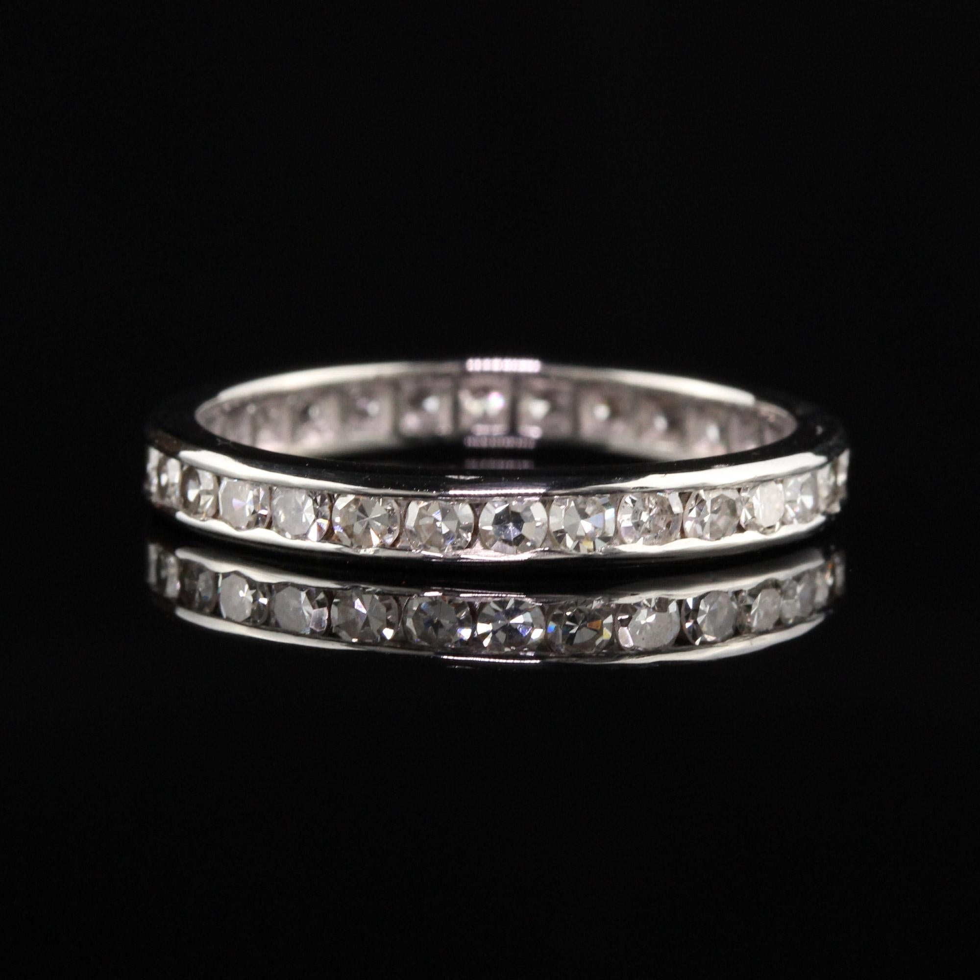 antique diamond eternity band