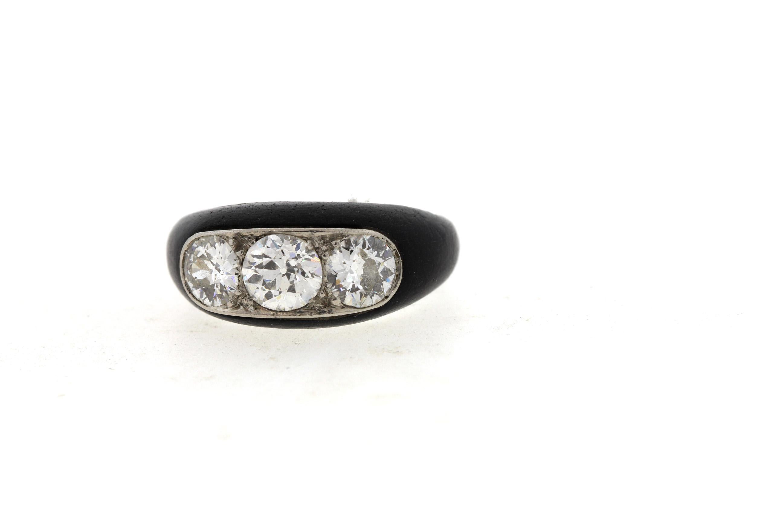 ebony diamond ring