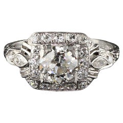Antique Art Deco Platinum Engagement Ring