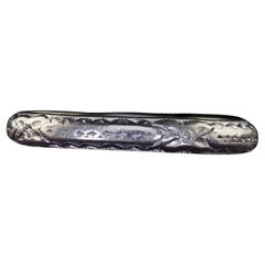 Antique Art Deco Platinum Engraved Wedding Band Circa 1932 - Size 4 1/4