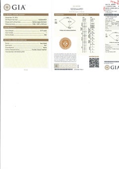 Antique Art Deco Platinum GIA 0.92ctw Diamond Step Sides Engagement Ring